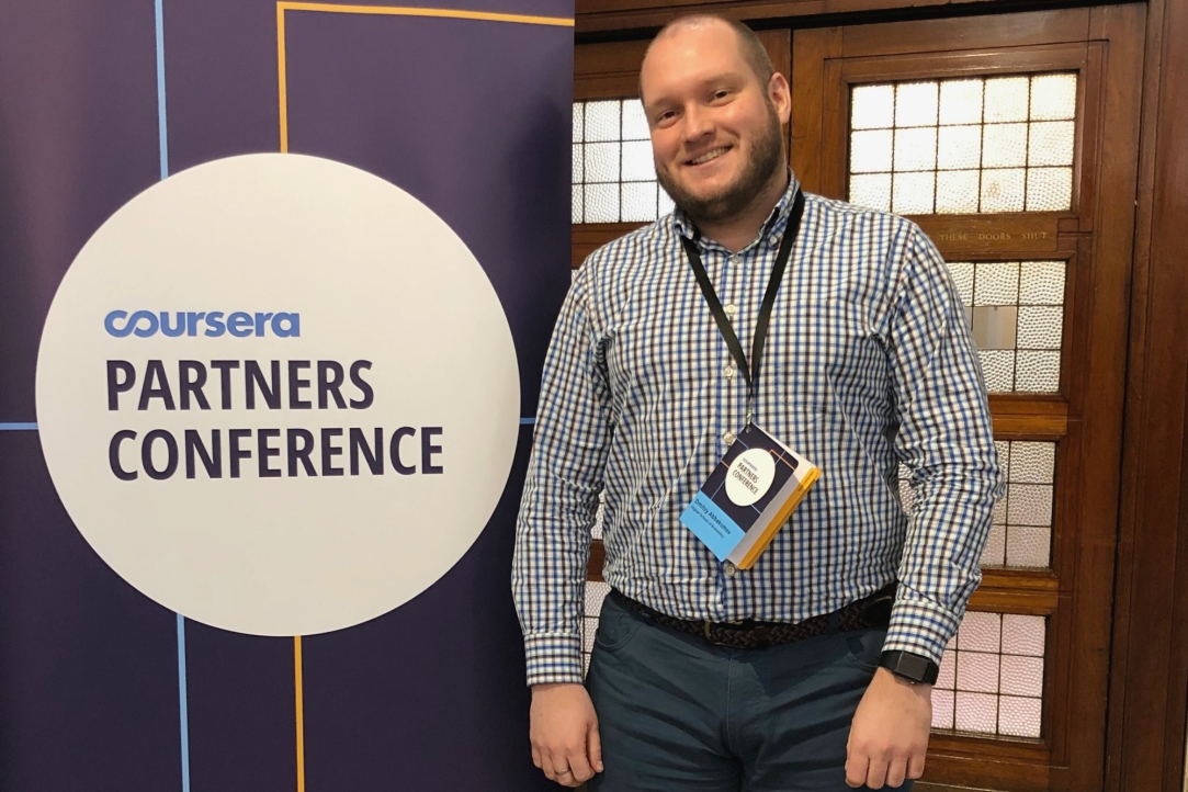 Дмитрий Аббакумов на Coursera Partners Conference 2019 в Лондоне